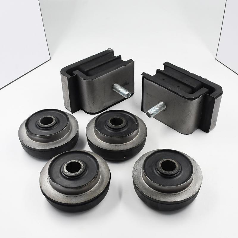 1 Set Engine Mounting Rubber Cushion Feet Bumper Compatible with Hitachi Excavator EX120-2