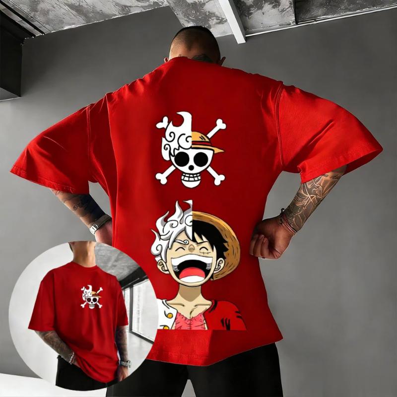 One Piece Anime Luffy Ace Straw Hat Pirates Graphic T Shirt Men Women 2026 Summer Short Sleeve Tee Vintage Streetwear Casual Top