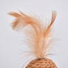 1 Set Cat Toy Felt Sisal Rattan Ball Cat Scratching Post with Bell Feather Large Size Furniture Protection Cat