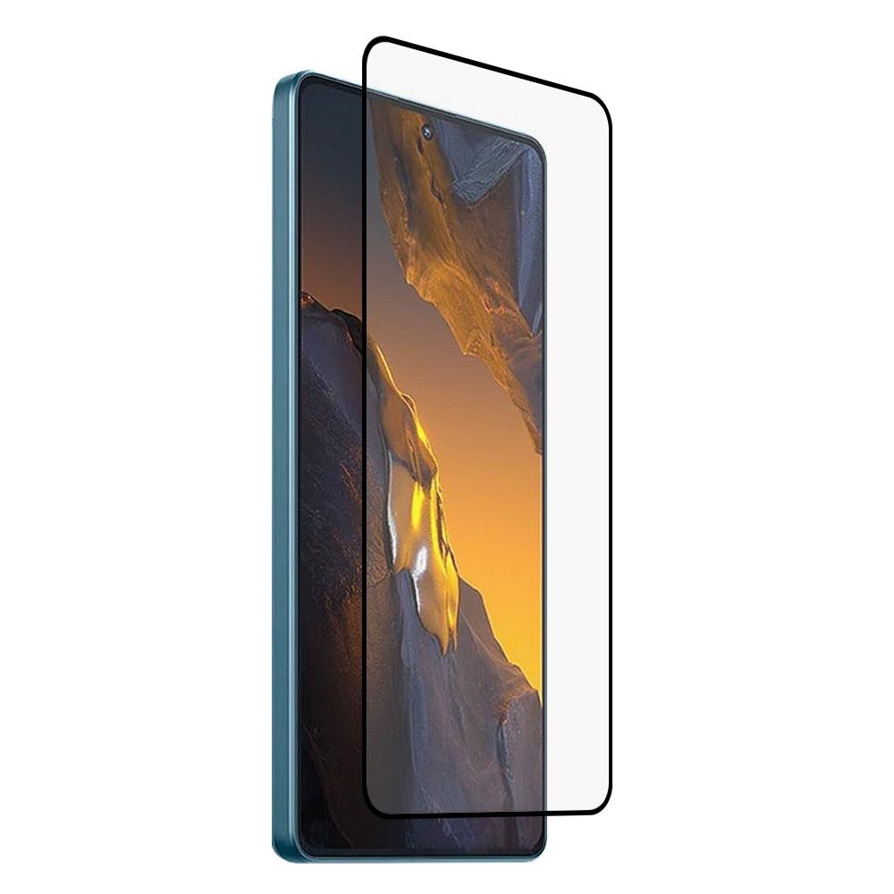 

Для Xiaomi Poco F5 5G/Redmi Note 12 Turbo Захисне скло для екрану з чорною рамкою, шовкографією, повним клейовим шаром Type A