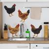 Creative Country-style Simulation Rooster Kitchen Dining Room and Home Background Decoration Wall Stickers