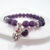 Red Agate Crystal Beaded Bracelet for Women - Handcrafted Couple Jewelry