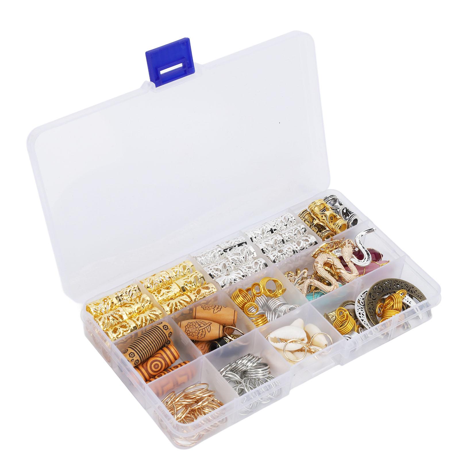 

160 шт. Кольца для плетения волос из сплава смолы разных форм, самодельные дреды, манжеты для волос, катушки для волос