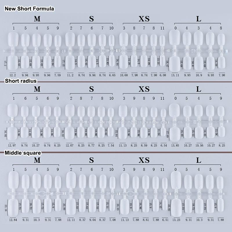 100Pcs Press On Nail Tips Full Cover Ultra-Thin False Nails Patches Gel Nails Extension System Clear Fake Nails Art Accessories