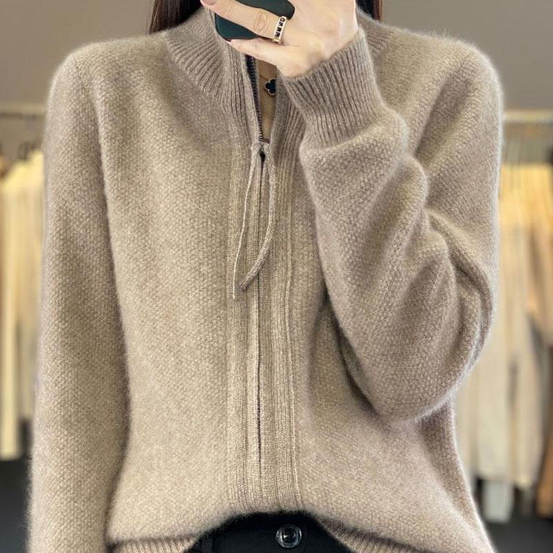 Sweaters Coat Cardigan for Women Autumn Winter Large Size Loose Long Sleeve Cardigan Thickened Sweaters Jacket