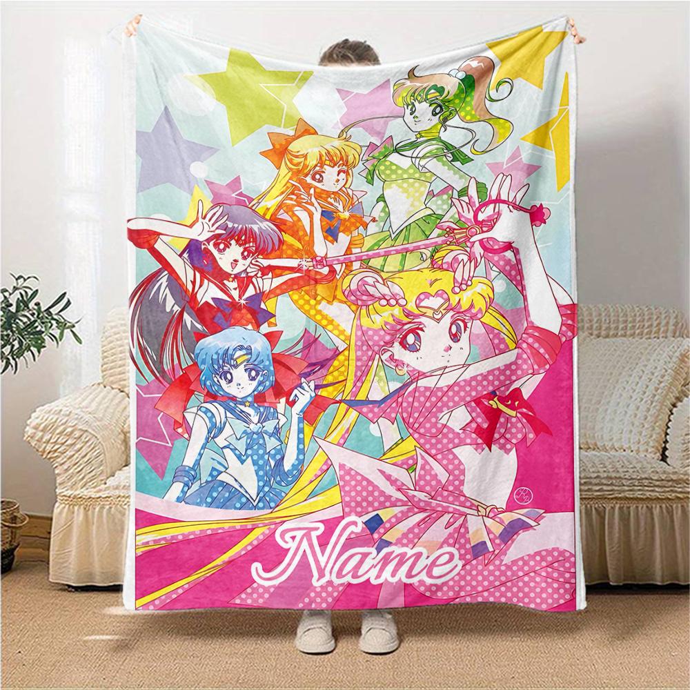 Custom Name "Superhero Friends Adventure" blanket for Couch & Bed, Plush Cozy Fuzzy Blanket Super Soft & Warm Blankets for Fall and Winter. 0908155