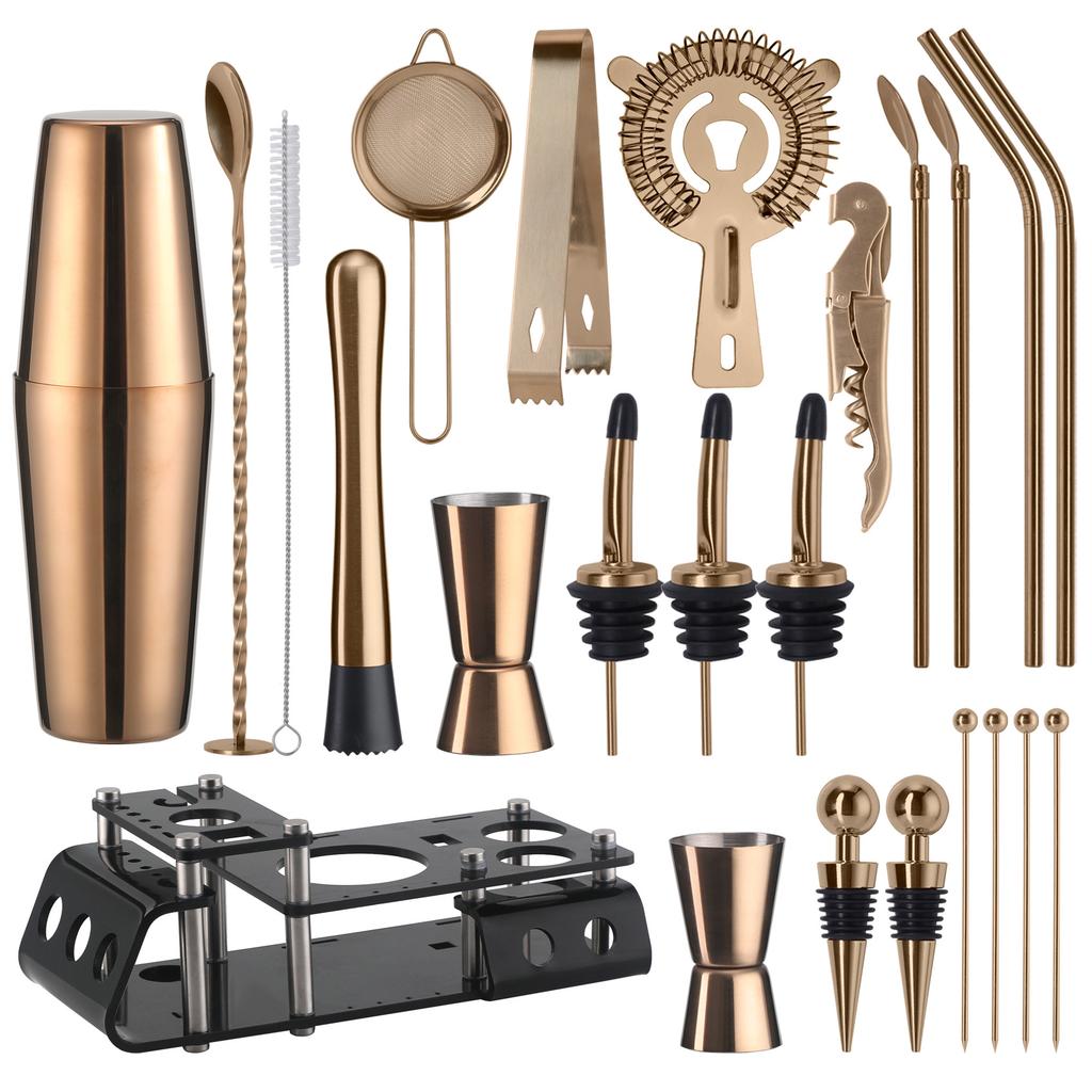 Cruiser Bartender 24-teiliges Set, Shakerglas, Mischglas, Cocktail-Barwerkzeuge, Weinset, Barkeeper-Set