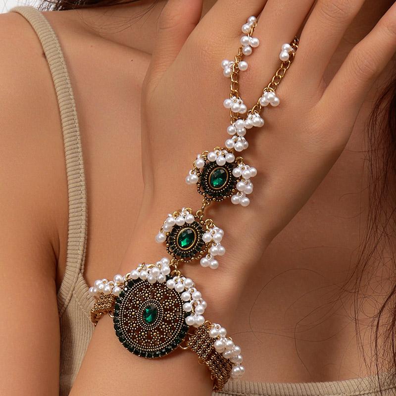 

Этнический винтажный браслет-декор для женщин с бусинами и кисточками, аксессуар для украшений на руку