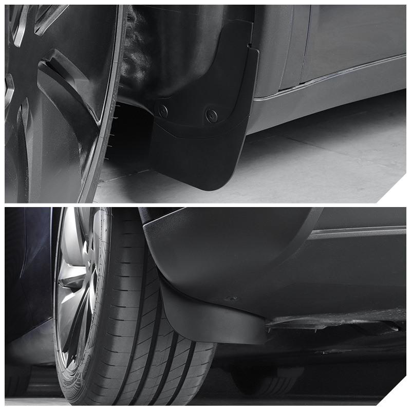 Für Tesla Model Y 2025 Juniper Auto Vorder- und Hinterräder Kotflügel TPE Schnee- und Sandabweiser Auto Auto Modifikationszubehör