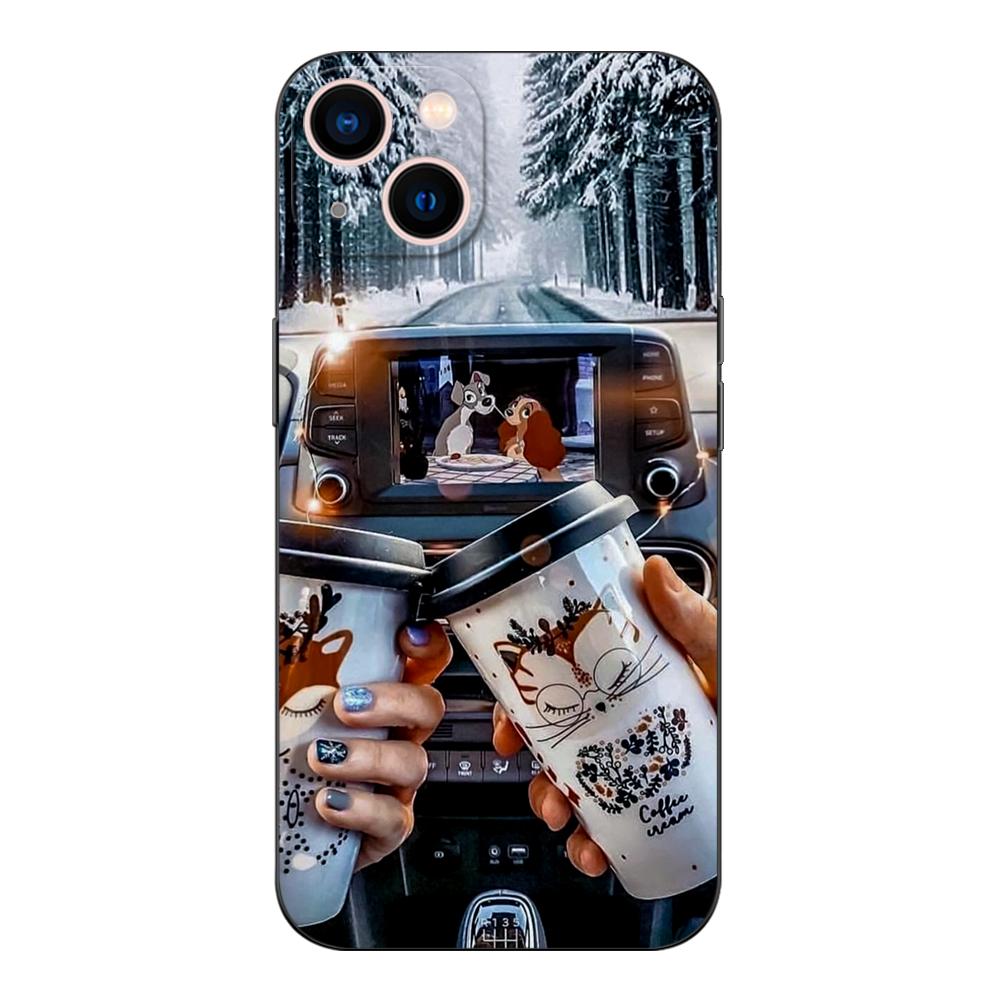 Husă TPU Neagră Pentru Huawei Y9S Y6S Y8S Y5P Y7P Y8P y7 Y5 lite Prime 2018 Y6 2019 Husă fată de iarnă Crăciun