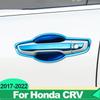 For Honda CRV CR-V 5th 2017 2018     Hybrid Stainless Steel Car Door Handle Outer Bowl Cover Trim Accessories