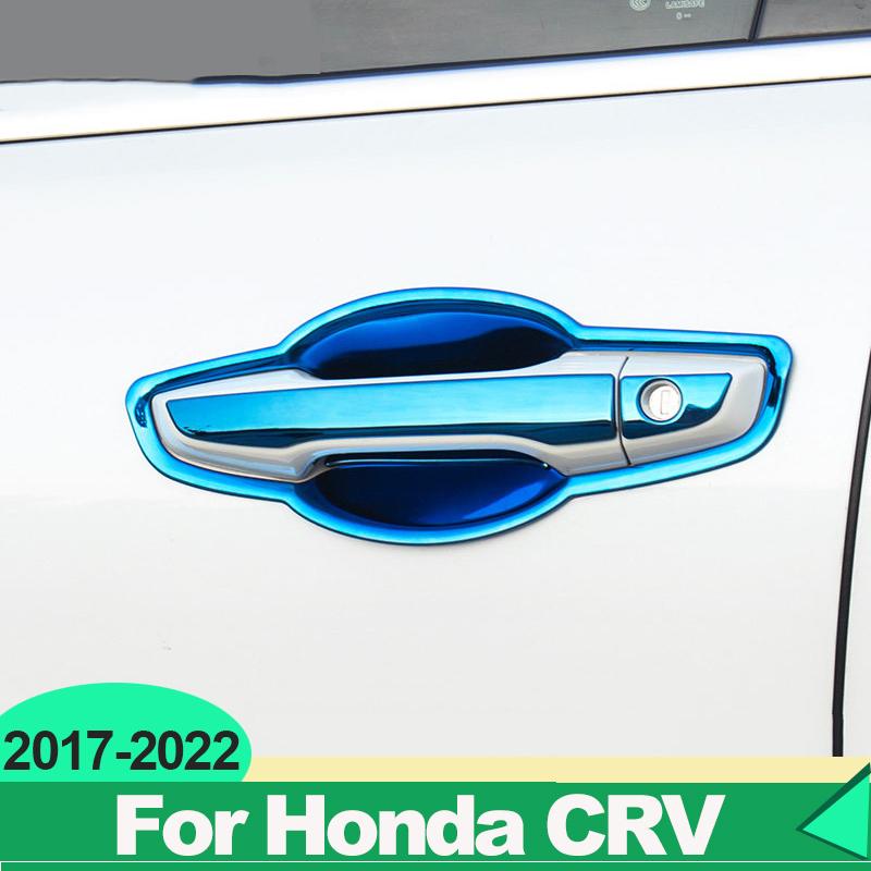 For Honda CRV CR-V 5th 2017 2018 Hybrid Stainless Steel Car Door Handle Outer Bowl Cover Trim Accessories