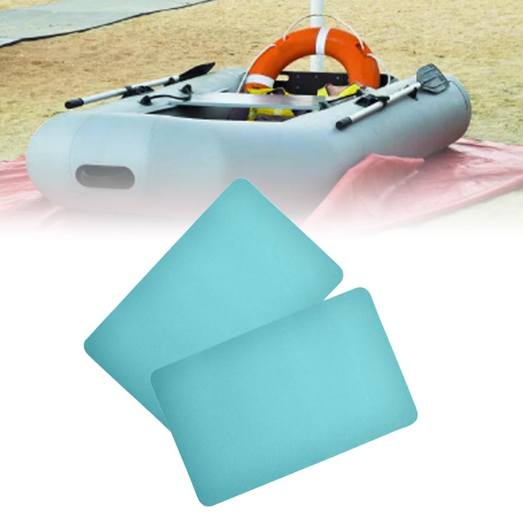 2pcs Inflatable Boat Repair Patch PVC Square Rubber Boat Repair Patch Kit for Kayaks Canoes