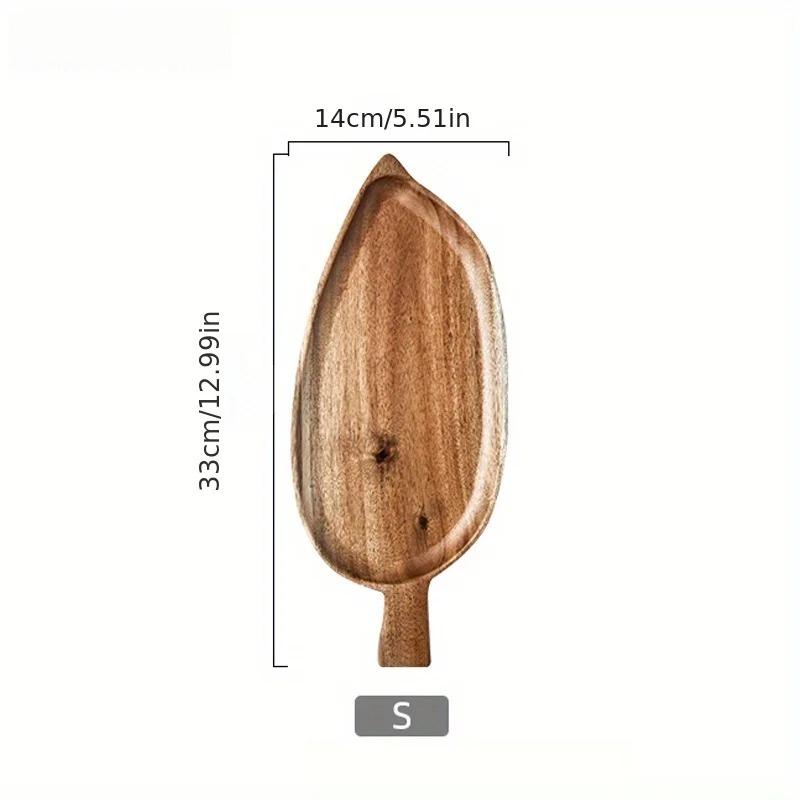 1PCS Serving Wooden Tray Restaurant Western Food Plate Japanese Creative Breakfast Wooden Plate Sushi Dessert Fruit