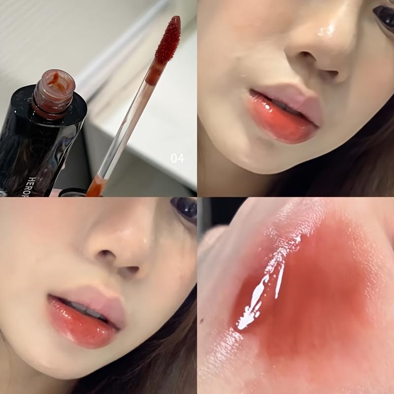 Herorange Mirror Gloss Lip Glaze Is Moisturizing and Smooth, Long-Lasting and Not Easy to Fade, Non-Stick and Waterproof, Natural Color Development