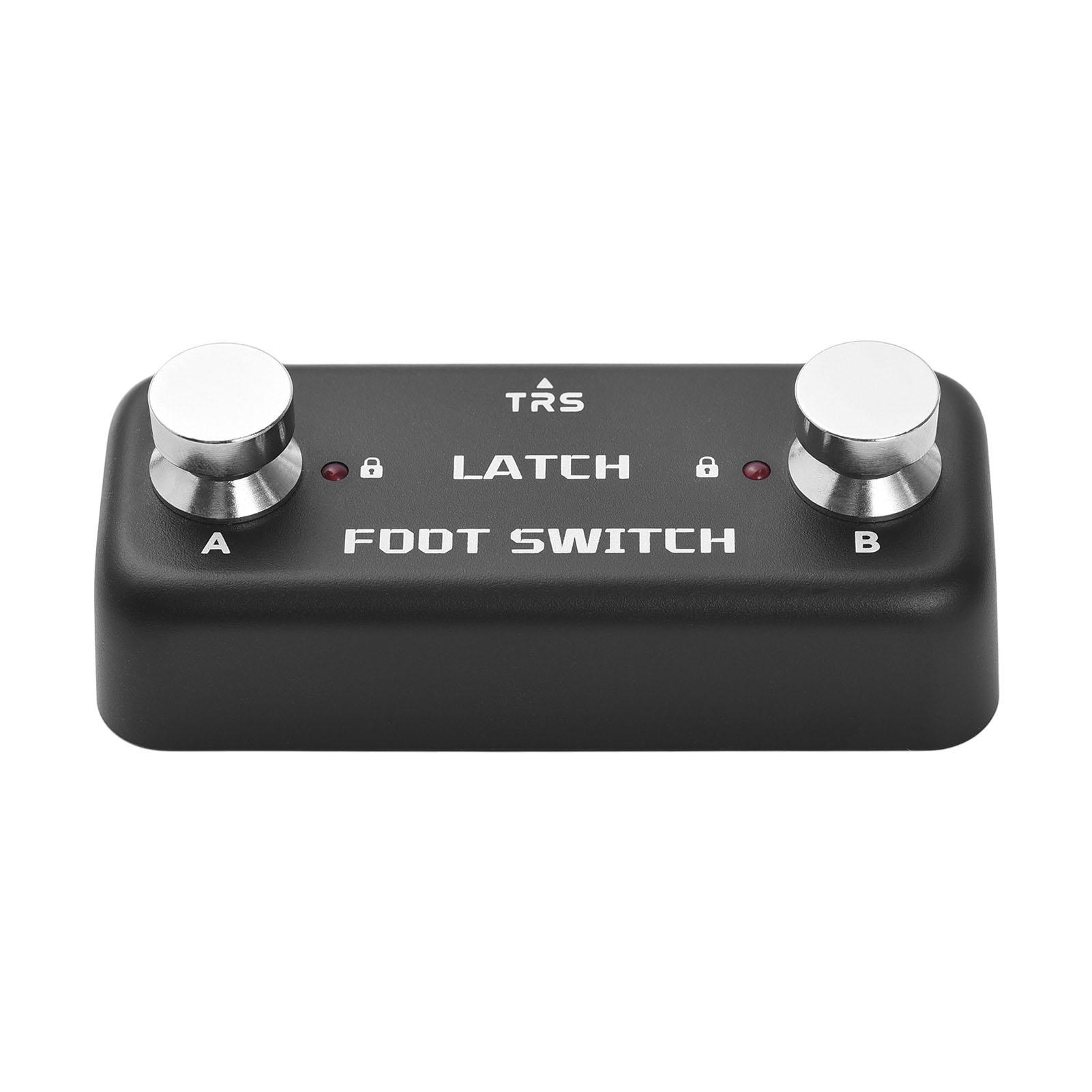 

2 Footswitch Pedal Effect Controller Pedal A B Channel Footswitch with Locking Function LED Indicator Lighting 6.35mm