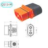 QS13 High-Current 300A Connector for Energy Storage: 2+8 Pin Male-Female Plug for Drones