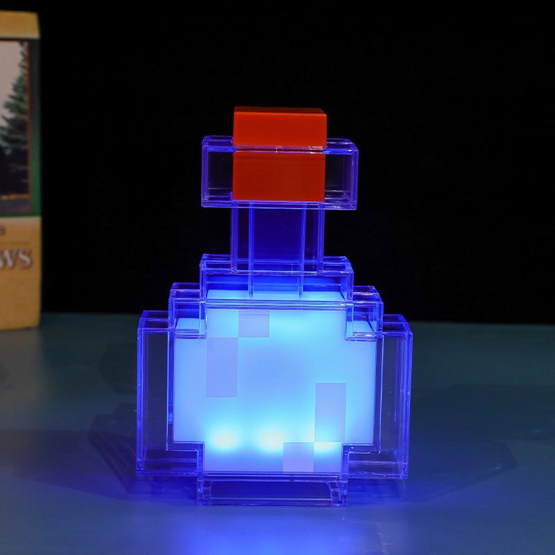 Night Light Minecraft Bottle Bee Salamander Creeper Building Block Lamp Gift