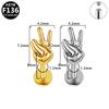 G23 Titanium Alloy Cross-Border Internal Thread Piercing Ear Cartilage and Finger Web Stud