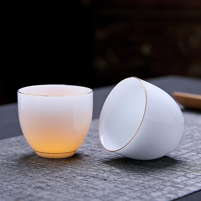 Ice Jade Porcelain Tea Set Gift Printing Unit Bank Annual Meeting Team Building Guest Household Tea Light Luxury Gift Box