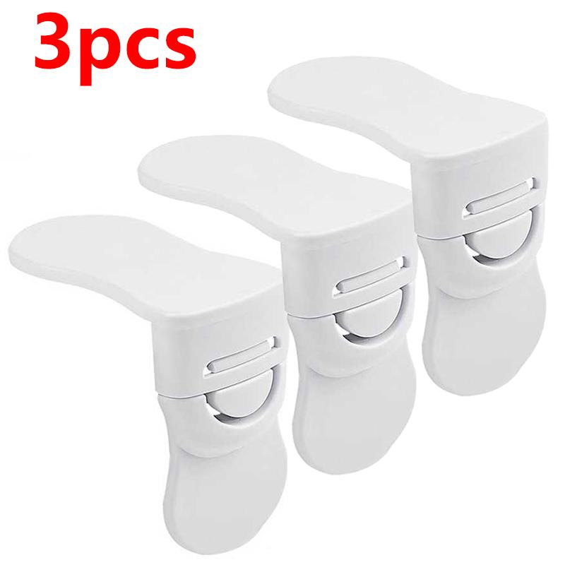 1-5pcs Baby Multifunctional Safety Locks Anti-opening Cabinet Open Glass Cabinet Safe Lock Anti-clip Hand Door Lock Fixing Clips