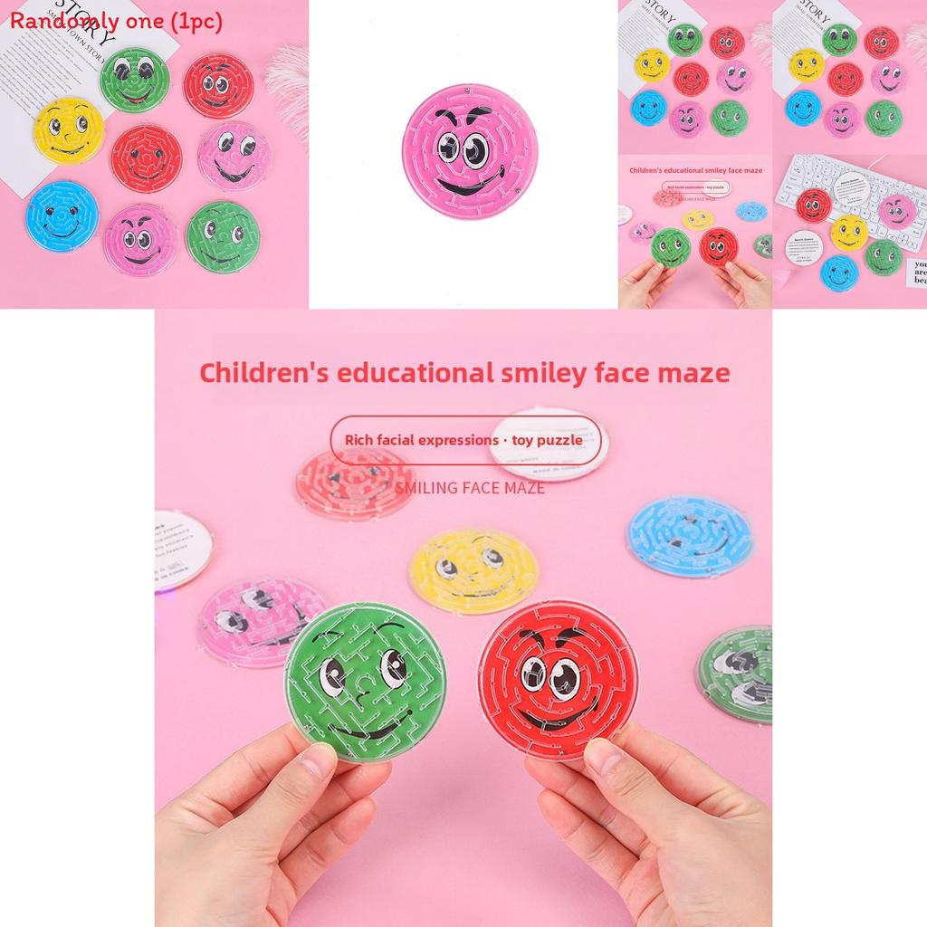 Childrens Plastic Brain Teaser Puzzle With Smile Face Maze For Kids Educational Play