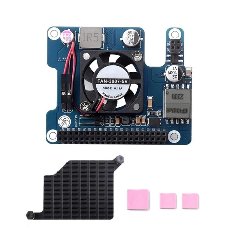 

Живлення через Ethernet (По) Плата розширення підходить для RPI5, підтримує IEEE802.3af/At мережевий стандартний модуль живлення