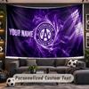 Austria Wien FC Personalized Tapestry Support Custom Name, Wall Art Home Decoration