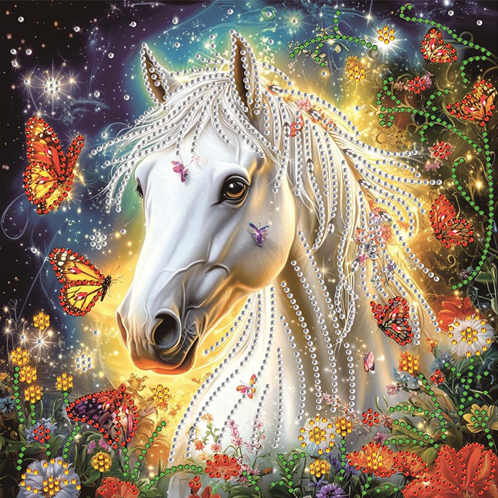 Animal Special Shaped DIY Partial Drill Diamonds Dots Gem Art Kits for Adults Home Wall Decor Crystal Diamond Art 11.81x11.81in