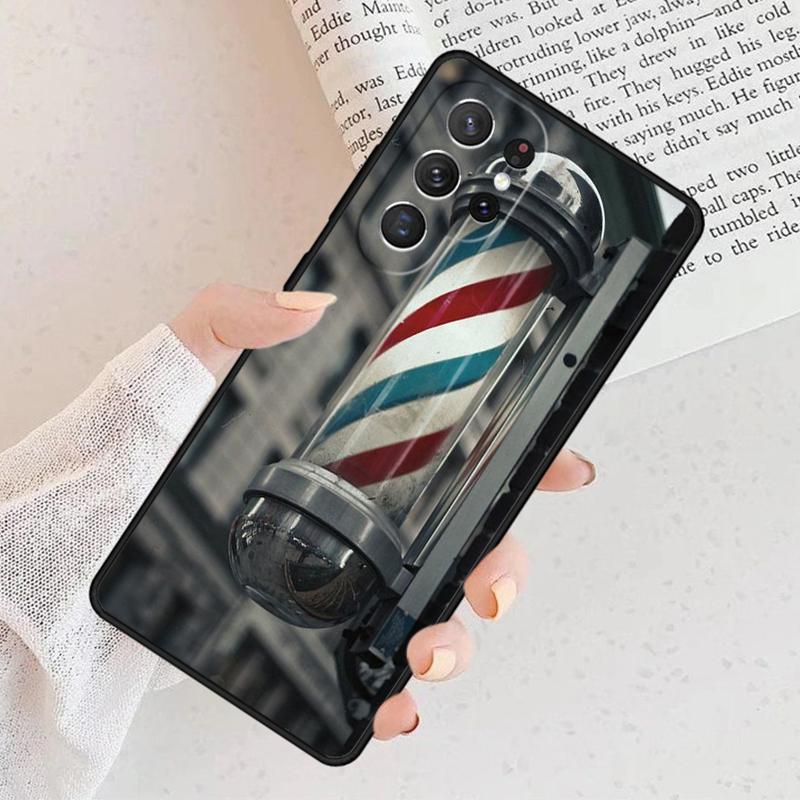 Barber Shop Hair Stylist tools Phone Case For Samsung Galaxy S25 S23 S30 S8 S21 S20 FE S24 S22 Note 10 20 Plus lite Ultra