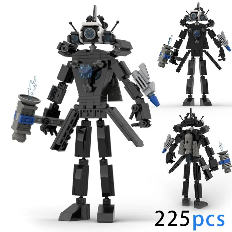 MOC Skibidi Toilette Bausteine Set Titan Speakerman Cameraman Tvman Steine DIY Modell Spielzeug für Kinder Neujahrs Geburtstagsgeschenke