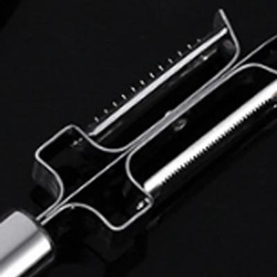 A Kitchen Stainless Steel Double-Head 3-in-1 Apple Peeler Potato Planer Multi-Functional Tool For Falling Fruit And Vegetable