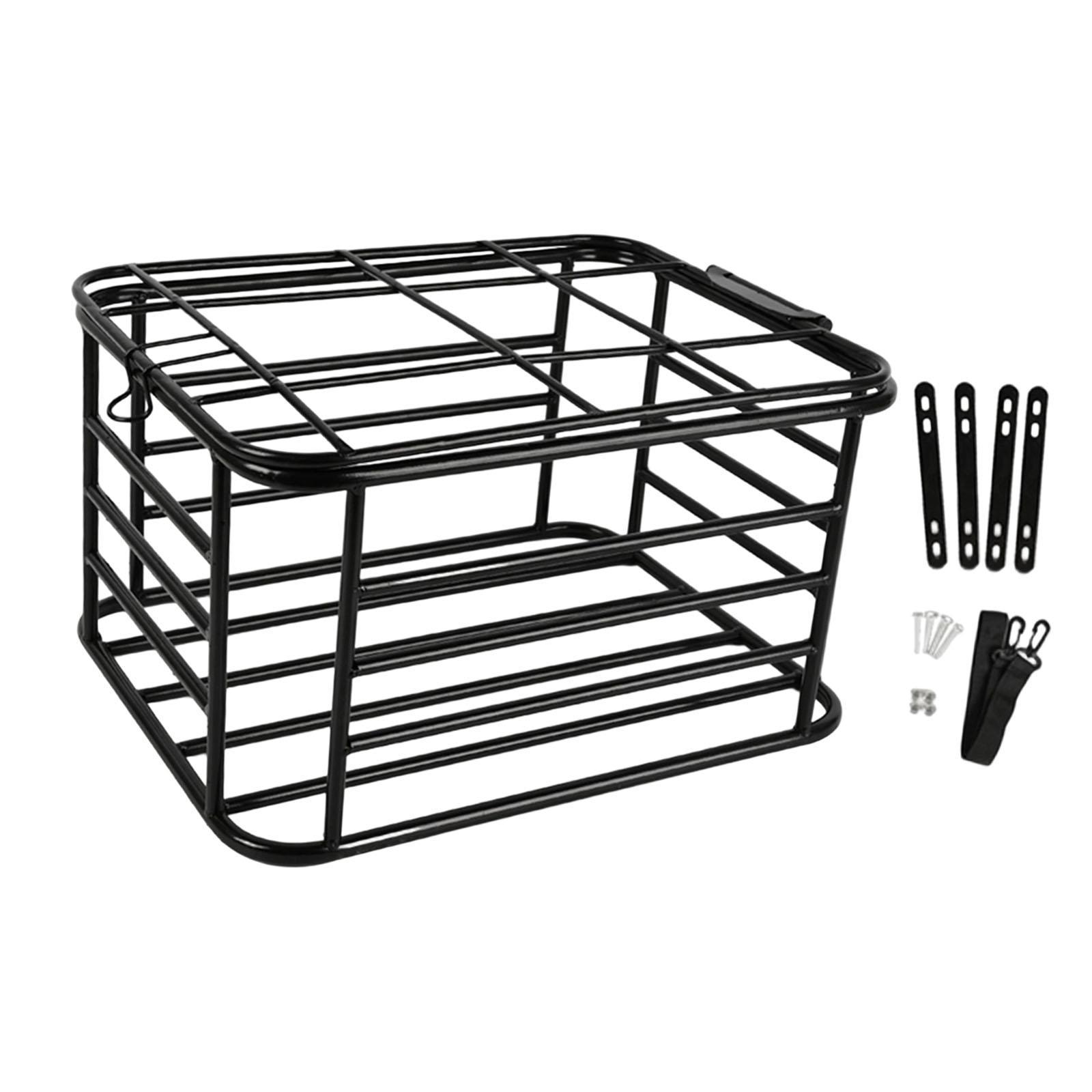

Rear Bike Basket Bicycle Cargo Rack Strong Load Bearing Dog Carrier, Bicycle Storage Basket for Mountain Bikes Dogs Riding чорний