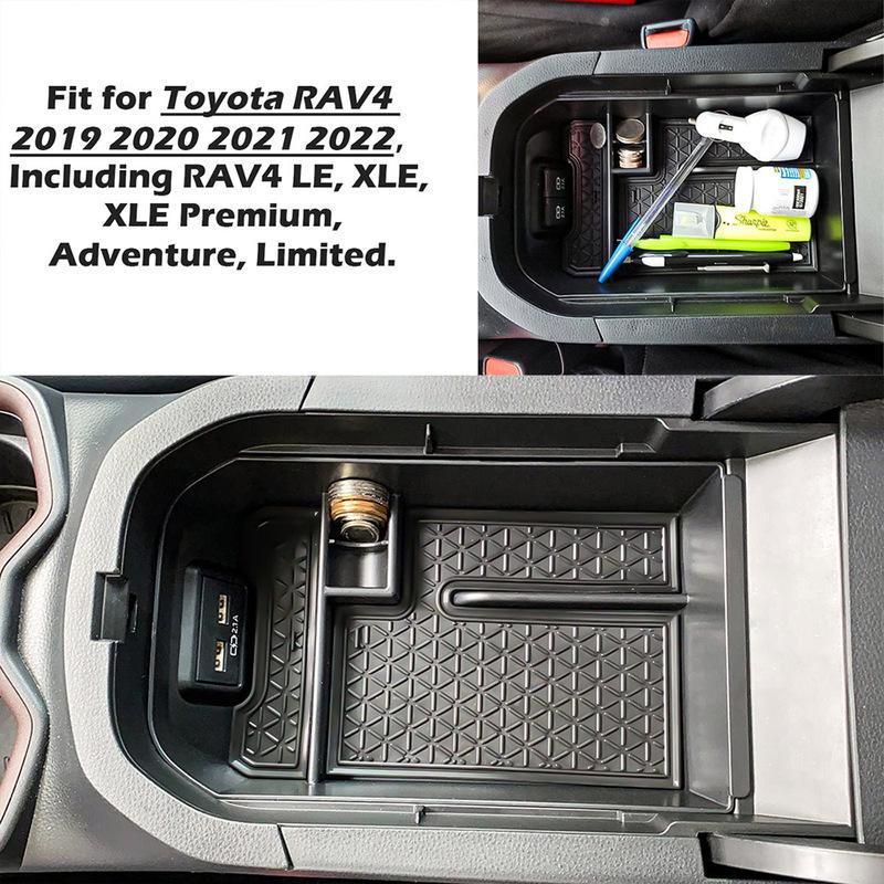 Center Console Organizer for Toyota RAV4     -2025 Car Interior Accessories Ert Tray Armrest Storage Box