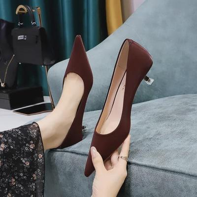Décolleté a spillo a tacco medio stile europeo e americano - Sexy, Elegante, Punta, Scavato, Moda Primavera per Donna