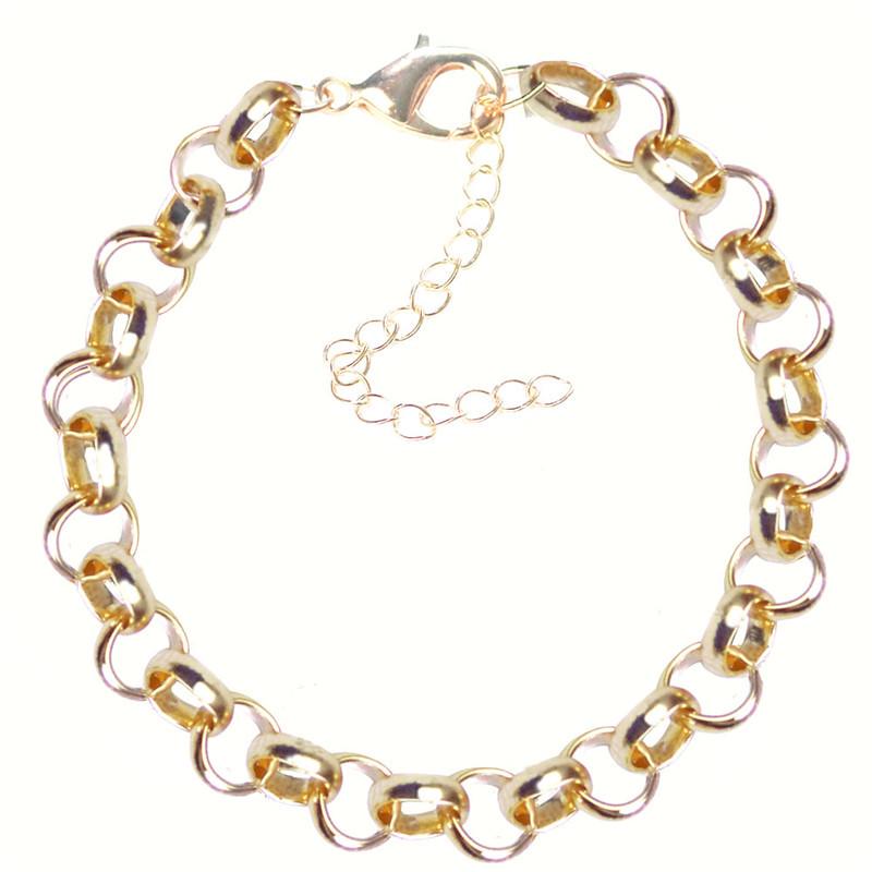 Men's European and American 3.2mm Titanium Stainless Steel Flat Bracelet