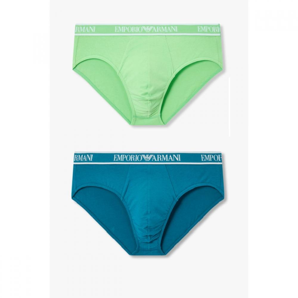 

Emporio Armani Men S Frame Logo Banding Cotton Brief 2Set 11302 11304 L(105)