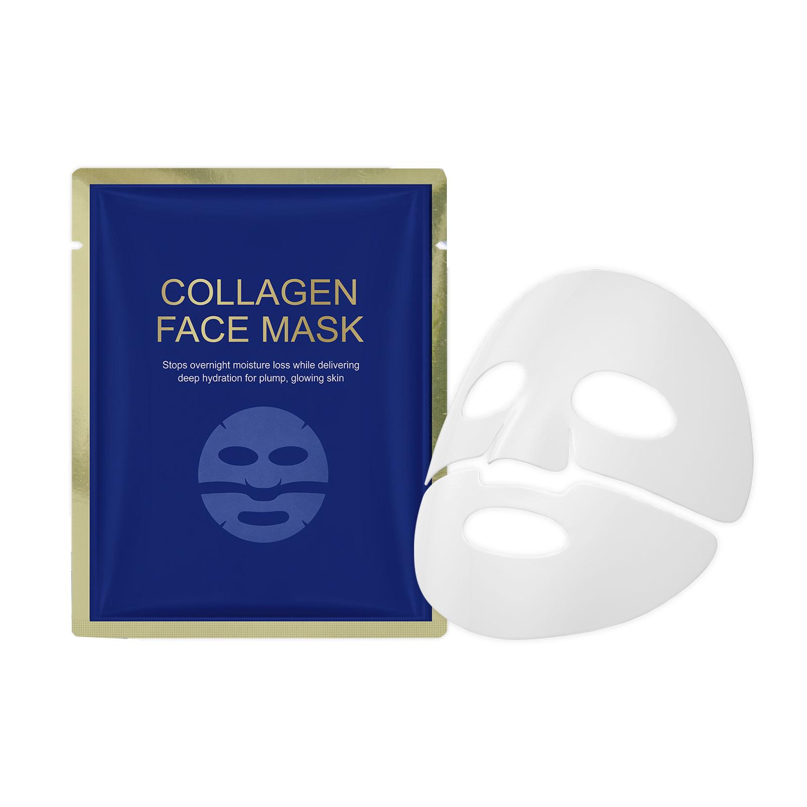 

Collagen Face Mask 1ml Hydrating Sheet Mask with Gentle Ingredients for Daily Moisturizing and Skin Nourishment Suitable for All Skin Types one size