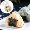 DFsucces Onigiri Shape 6-Hole Triangle Sushi Mold Kit Press Master Non-Stick Easy Convenient Restaurant Home Cooking Kitchen Supplies