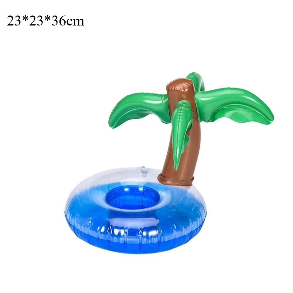 Inflatable Beverage Coaster in The Shape of A Flamingo Reusable Swimming Pool Float Toy Cute Decoration for Birthday Parties
