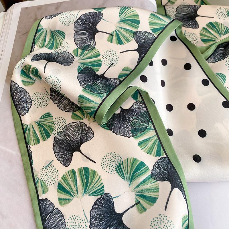 Long Silk Scarf Bag Tie Lady Neck Skinny Scarves Hairband Foulard  Print Brand Lady Neckerchief Ribbon  Summer New