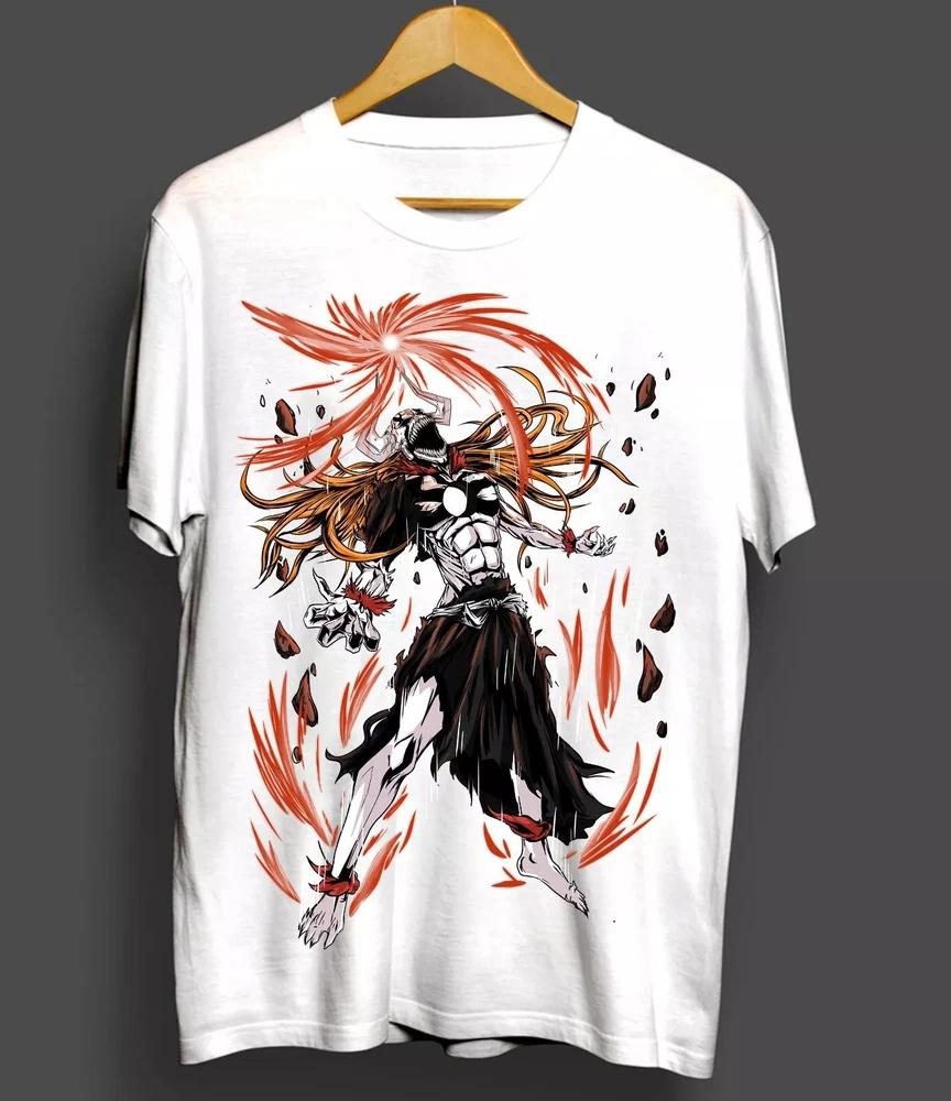 Ichigo Kurosaki Tshirt Unisexga Strip Horror Anime Gift Shirt White