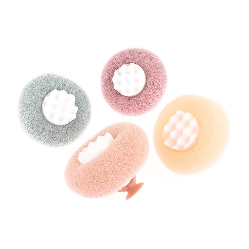 3D Honeycomb Sunflower Bath Towel Scrub Bath Massage Bath Ball With Sucker Bathing Brush Back Rub Mud Bath Sponge Exfoliate