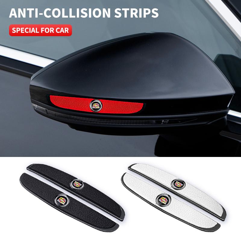 AABHS1 4Pcs Car Door Bumper Anti-collision Rubber Stickers for Cadillac Escalade CTS DTS STS XTS ATS BLS SLS Deville CT5 CT6 XT5 XT6
