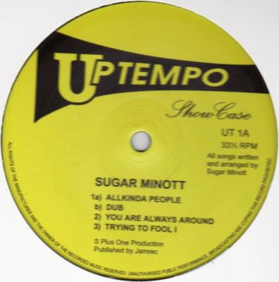 10inch Record SUGAR MINOTT - Showcase NONE Uptempo Records 2014 Reggae, Ska & Dub Used