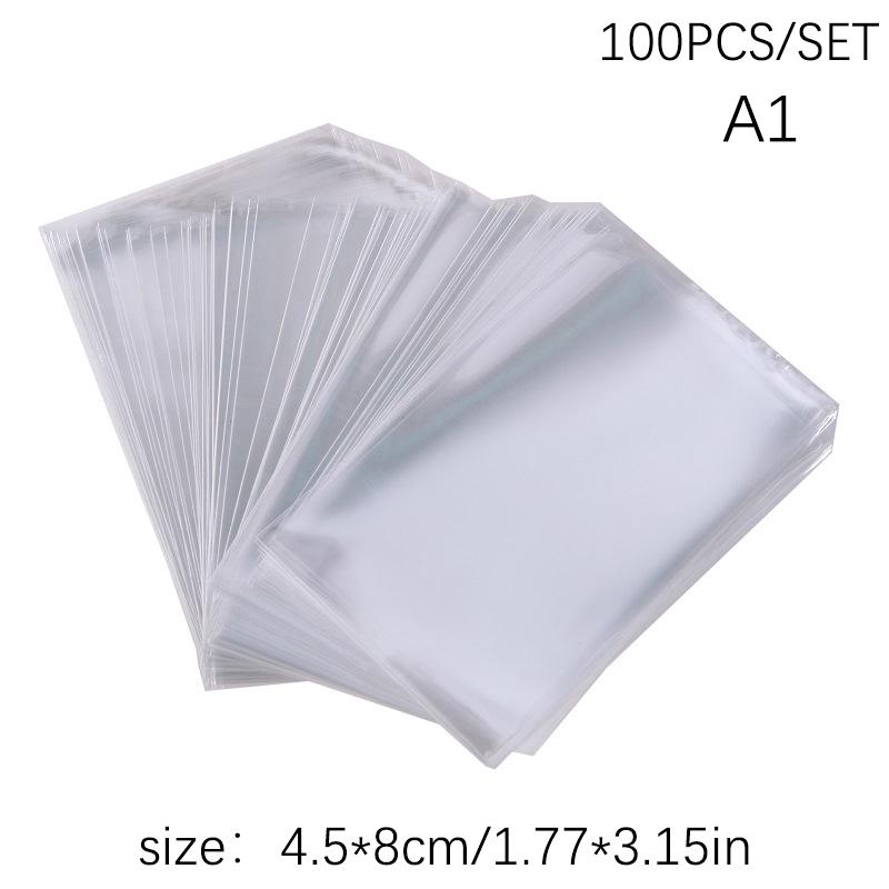 

100 шт. Прозрачные плоские пакеты для конфет с открытым верхом Пакеты из ОПП-пластика Упаковка для леденцов Упаковка для печенья Свадебная вечеринка Маленькие подарочные пакеты