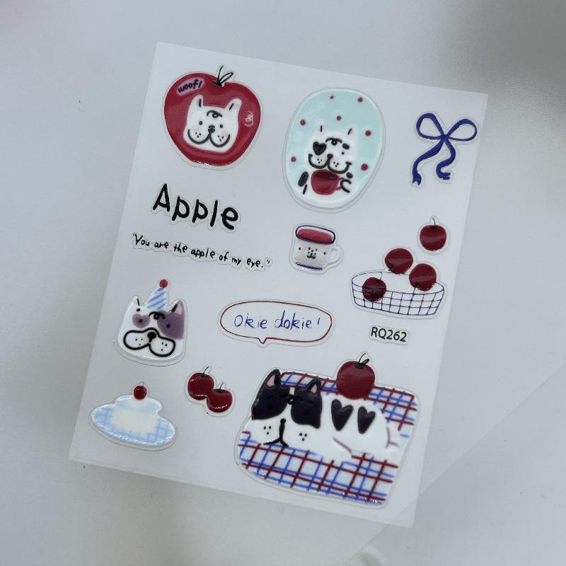Cute 3D Jelly Cat Life Stickers, DIY Self-Adhesive Decals for Scrapbooking, Phone Case