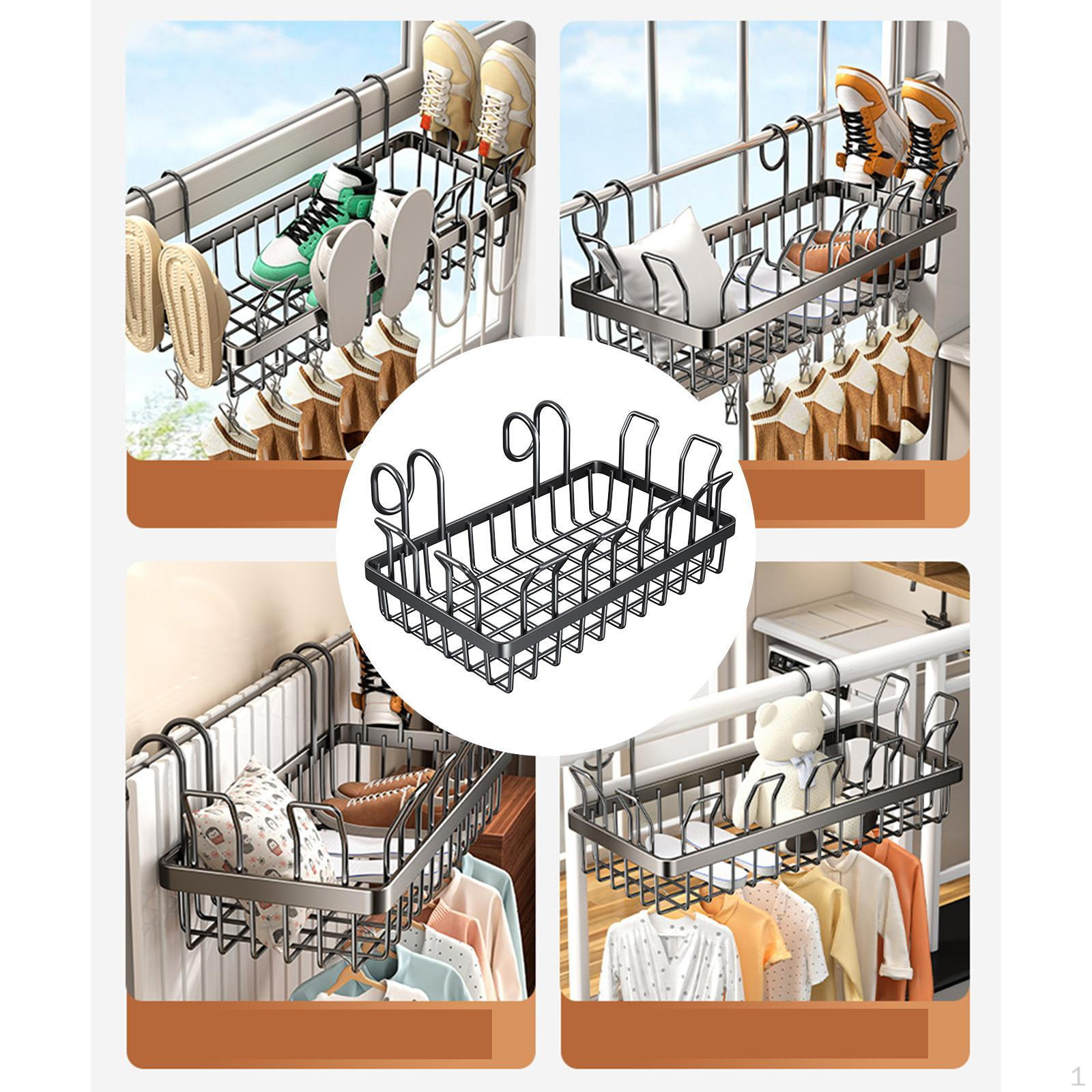 

Настенная сетчатая панель, подвесной проволочный органайзер-корзина, многоцелевой, для общежития, ванной комнаты, душа, полка для обуви S