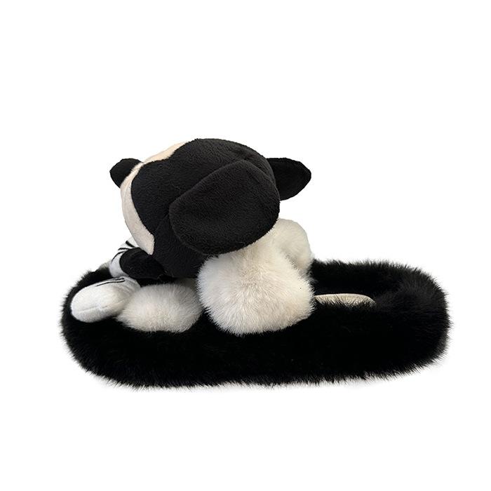 Søte tegneserie Mikke bomullstøfler dame 2025 nye høst og vinter innendørs hjemme varme fluffy tøfler utendørs bruk tykk såle