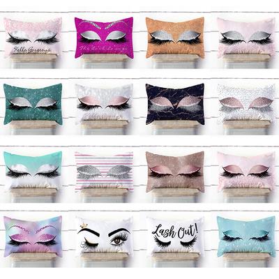Ramidos Eyelash Out Soft Velvet Cushion Cover 30x50cm   Cases   Cases